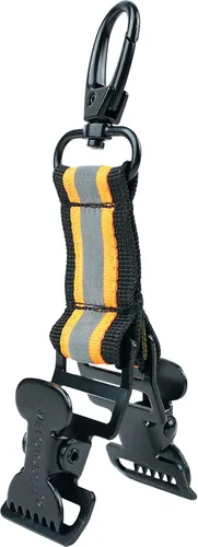KUNN Correa de guante de bombero, clips de soporte de guante de seguridad para el trabajo con clip de cocodrilo Naranja