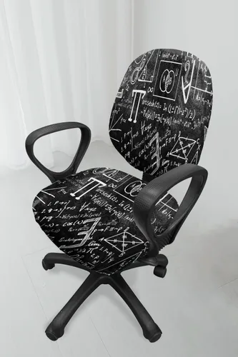 Miniatura 4 de WIRESTER Funda de asiento para silla de oficina para computadora, suave, elástica, universal, para silla giratoria, extraíble, lavable, funda