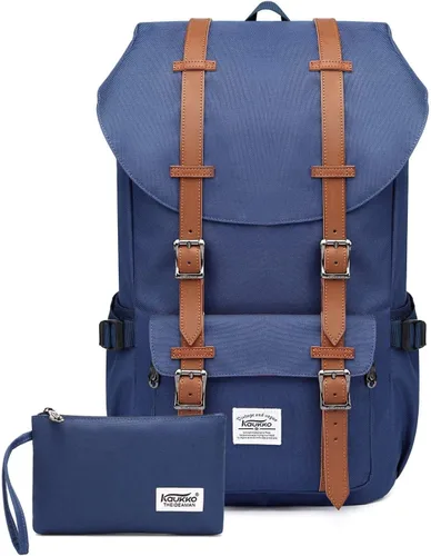 Miniatura 21 de Mochila para laptop Kaukko, senderismo y campamentos, mochila universitaria grande casual, mochila de hombro con capacidad para una laptop y Nailon