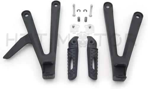Miniatura 9 de MT390-007-POLISH Soporte de clavijas de pie delantero plateado compatible con CBR 600 RR 2003-2006