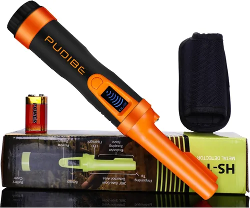 Detector de Metales con Pantalla LCD Totalmente Impermeable Pinpoint Pinpointer - (Tres Modos) Buscador de Localización de Tesoros de 360° con