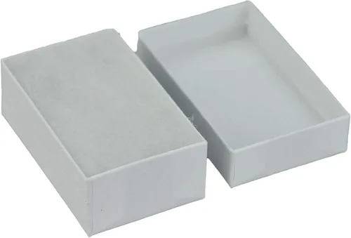 Miniatura 3 de JPB - Joyero de algodón con remolino blanco #21 (caja de 100) de 2.5 x 1.5 pulgadas