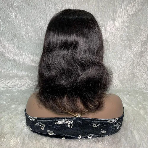 Miniatura 9 de Peluca ondulada de 4 x 4 con cierre de encaje transparente HD, pelucas de cabello humano virgen brasileño para mujeres, prearrancadas con abuelitos