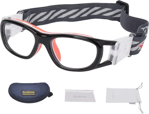 Miniatura 10 de SooGree Gafas deportivas para niños, baloncesto, regate, fútbol, fútbol, deportes, gafas protectoras de seguridad para los ojos
