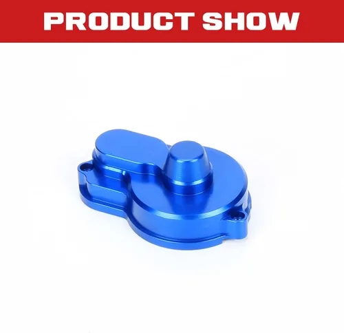 Miniatura 7 de RCAWD para Losi Mini-T 2.0 1/18 y Mini-B 1/16 Actualizaciones de la cubierta de engranajes, piezas de aluminio para # LOS211016 Azul