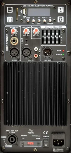 Miniatura 6 de Harmony Audio HA-L15BA Pro DJ Live Series Bluetooth 15" Powered 1200W PA Altavoz