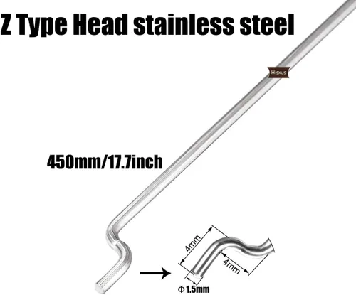 Miniatura 2 de 12 tapones de enlace de varilla de empuje ajustables de 0.069 pulgadas + 12 cuernos de control de nailon de 0.078 x 0.394 pulgadas + 12 piezas