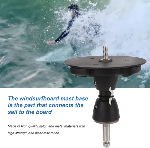 Miniatura 2 de Rosvola Base de mástil de windsurf, nailon y metal de larga duración 360° Base universal para mástil de windsurf, ahorro de energía portátil