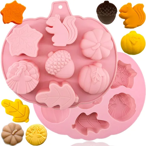 Miniatura 8 de Paquete de 3 moldes de silicona para chocolate de Navidad, molde de hornear de Navidad, copo de nieve, árbol de Navidad, muñeco de nieve, hombre