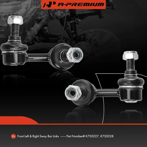 Miniatura 2 de A-Premium 2 eslabones de barra estabilizadora delantera, compatibles con Nissan X-Trail 2005-2006