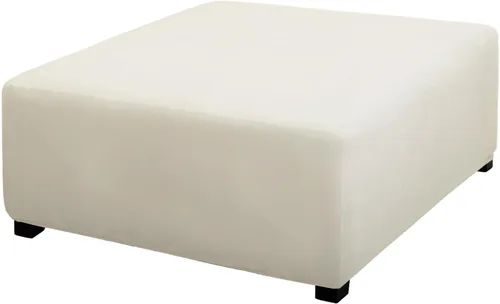 Miniatura 12 de PureFit Funda otomana súper elástica de ajuste perfecto cuadrada - Fundas otomanas para taburete y muebles plegables de almacenamiento para sala