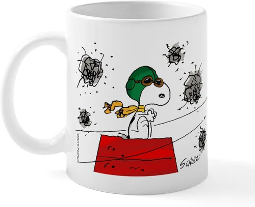 Miniatura 20 de CafePress Crabby Snoopy - Taza de café de cerámica (11 oz)