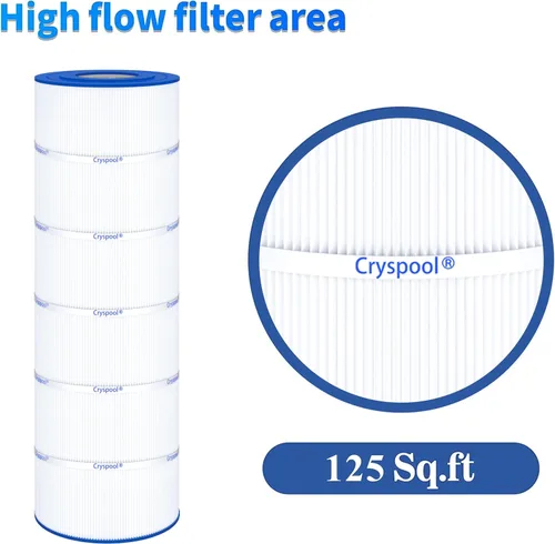 Miniatura 6 de Cryspool® 08058 Filtro compatible con PWWPC125B, Sta-Rite PXC-125, Posi-Clear PXC-150, C-8413, FC-2575,Cartucho de filtro de piscina de 125 pies