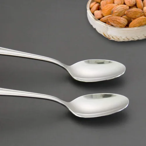 Miniatura 3 de Cucharitas de acero inoxidable 18/0 cucharas de té 6 piezas, 6.29 pulgadas para el hogar, cocina restaurante, Slilver