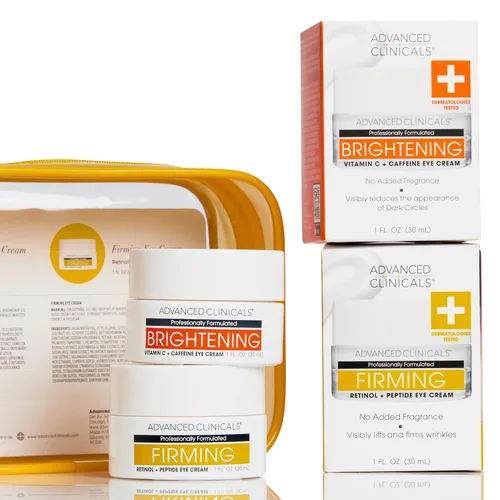 Miniatura 12 de Advanced Clinicals Bálsamo para Ojos con Vitamina C + Cafeína Crema Hidratante Facial Crema para Debajo de los Ojos para Mejorar la Apariencia