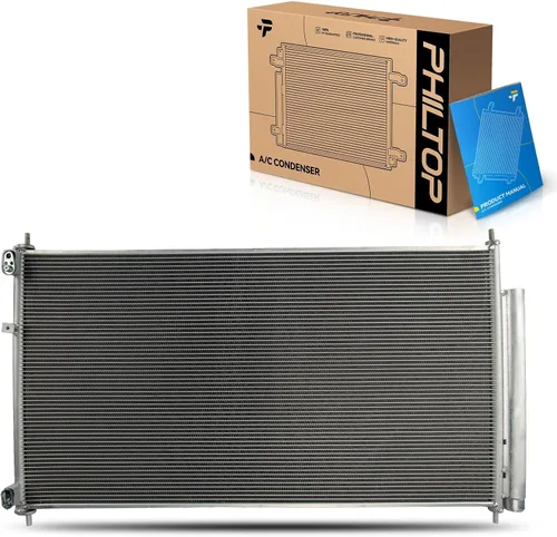 Miniatura 20 de PHILTOP Condensador de aire acondicionado para Ford Explorer 2002-2005, Mercury Mountaineer 2002-2005, Reemplazar # 3056, 1L2Z17912AA, 6L2Z19712AA