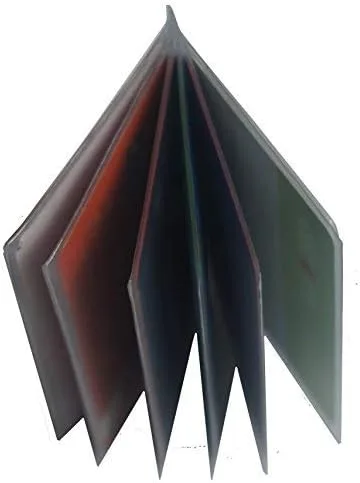 Miniatura 2 de Vinilo resistente de 6 páginas para billetera plegable o triple (juego de 2), Gris, Billetera plegable