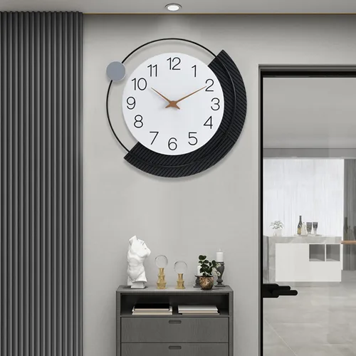 Dankeit Reloj de pared decorativo de 40 cm, silencioso y sin tictac, de cuarzo, operado con batería, reloj grande para sala de estar, cocina, baño,