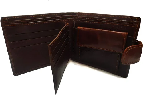 Miniatura 139 de Hombres Cool Eagle Wolf Caballo Totem Cuero Vaca Vertical Cartera Cremallera Multi-tarjeta Titular, Tótem de caballo, Minimalista