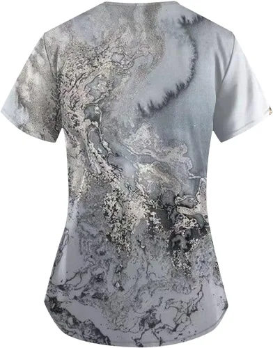 Miniatura 5 de Ropa quirúrgica para mujer, cómoda, ligera, duradera, suave, elástica, con cuello en V, camiseta médica