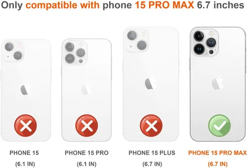 Miniatura 2 de Hungo Funda compatible con iPhone 15 Pro Max para mujer, diseño transparente lindo, árbol Promax femenino con hojas coloridas de otoño