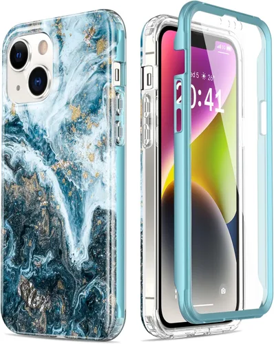 Miniatura 48 de Esdot Funda para iPhone 14 con Protector de Pantalla Integrado, Funda Resistente de Grado Militar con Diseños de Moda para Mujeres y Niñas, Funda