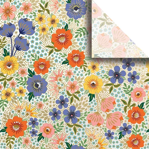 Miniatura 47 de Jillson Roberts Pañuelo de regalo impreso desplegado de 20 x 30 pulgadas, elefantes bebés (240 hojas)