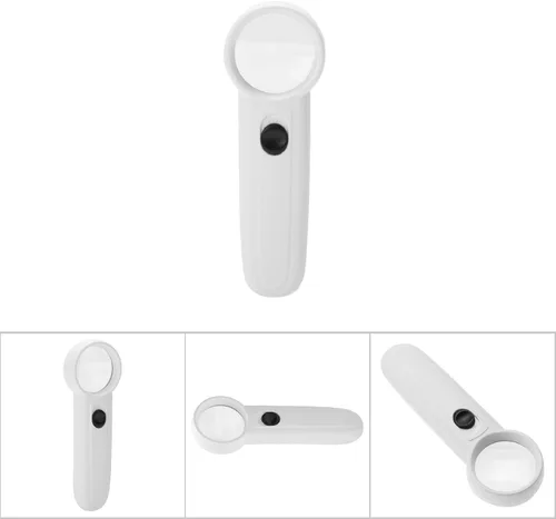 Miniatura 4 de Lupa, Fydun 5X/15X/40X de mano con iluminación LED de plástico ABS, lupa para personas mayores que leen mapas de degeneración macular, joyas
