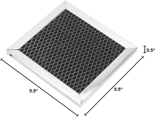 Miniatura 5 de Whirlpool 8206230A Filtro de carbón original OEM para microondas sobre el rango - Sustituye 8206230, 8206230ARP