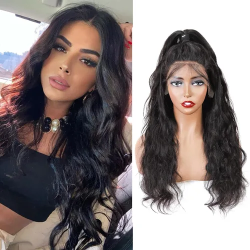 Miniatura 25 de Cabello humano ondulado con cierre frontal de encaje HD 4 x 4, cierre de encaje con cabello de bebé, cabello humano 100% virgen brasileño