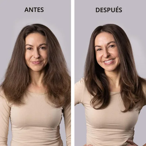 Miniatura 3 de L'ANGE HAIR - Cepillo secadora de aire caliente Le Volume 2 en 1 de titanio para todo tipo de cabello, de 60 mm con barril ovalado, para obtener