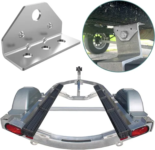 Miniatura 5 de 8 piezas de soporte de ángulo superior giratorio para remolque de barco, soporte de ángulo superior galvanizado para pontón de barco, soporte