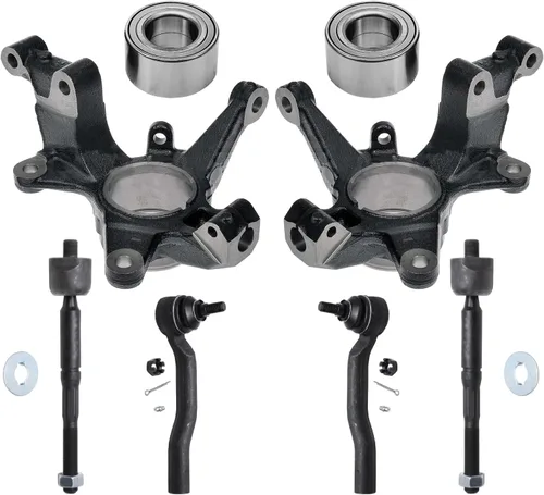 Miniatura 96 de Detroit Axle - Conjunto de manguetas de dirección delanteras de 2 piezas para Hyundai Accent 06-11, 2 manguetas de dirección y conjunto de buje