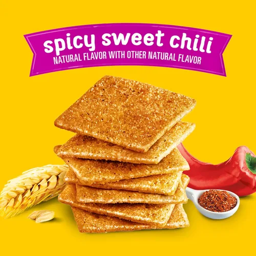 Miniatura 4 de Wheat Thins Snacks picantes de chile dulce, galletas de trigo integral, galletas de aperitivos, 8.5 onzas