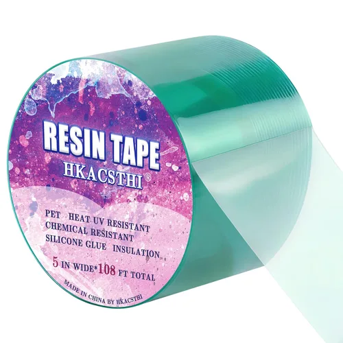 Miniatura 10 de HKACSTHI Cinta de Resina de 108 Pies para Moldeo de Resina Epoxi de Silicona, Cinta de Resina Epoxi UV, Cinta Liberadora de Epoxi para Vertido