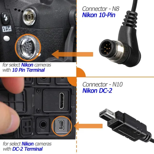 Miniatura 8 de AODELAN Control remoto de liberación de obturador inalámbrico para Nikon D750, D5300, D5600, D7200, D7500, Z6, Z7, Z9, D800, D850, Coolpix P1000