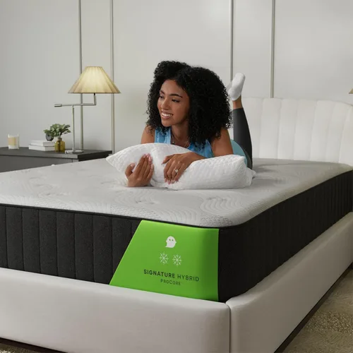 Miniatura 7 de GhostBed Signature Hybrid - Colchón individual de 12 pulgadas, espuma viscoelástica refrescante y cama híbrida de resortes interiores, comodidad