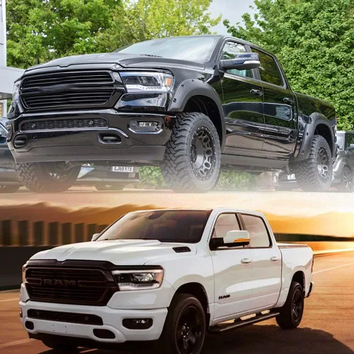 Miniatura 9 de 2 piezas de luces LED intermitentes secuenciales ámbar para espejo lateral para Dodge Ram 1500 2019-2024, indicador de intermitente, luz de señal