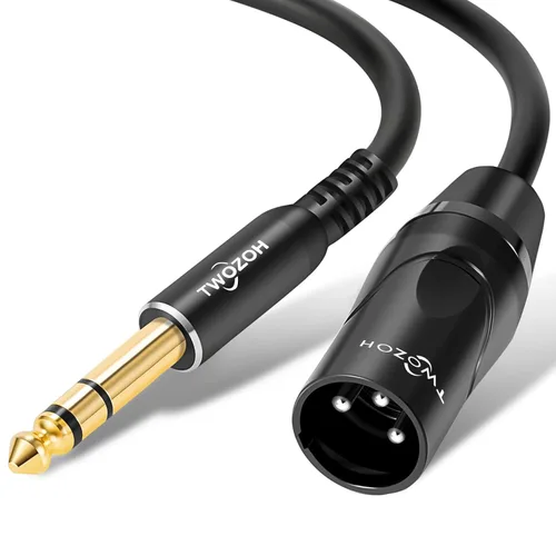 Miniatura 11 de Twozoh Cable XLR Hembra a TRS de 1/4 Pulgada (6.35mm), Cable de Micrófono XLR a Jack de Cuarto de Pulgada Equilibrado 1 Pie (Profesional/HiFi)
