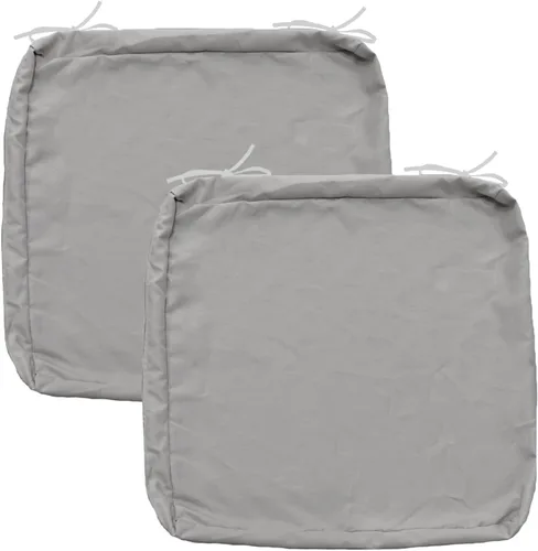 Miniatura 25 de FLYMEI Patio Cushion Covers 16x16x2.5 Waterproof Outdoor Cushion Cover Replacement 1Packs Outdoor Seat Cushion Slipcover for Rattan Chair Sofa, Beige