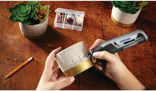 Miniatura 4 de Dremel Lite 7760 N/10 - Herramienta rotatoria inalámbrica de iones de litio de 4V, kit multipropósito de velocidad variable, carga USB, cambios