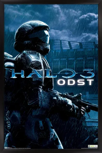 Miniatura 9 de Trends International aureola: ODST - Póster de pared de arte clave, 14.725 "x 22.375", versión enmarcada de madera de granero