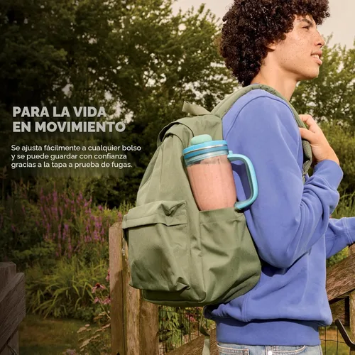 Miniatura 9 de Ninja Blendboss™ Licuadora personal para batidos y bebidas congeladas Vaso de viaje de 26 onzas con tapa a prueba de fugas, boquilla para beber