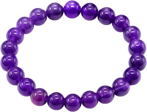 Miniatura 382 de Amazing Gemstone Pulsera de cristal para mujeres y hombres, pulsera de cristal curativo de protección, pulsera elástica con cuentas de piedras