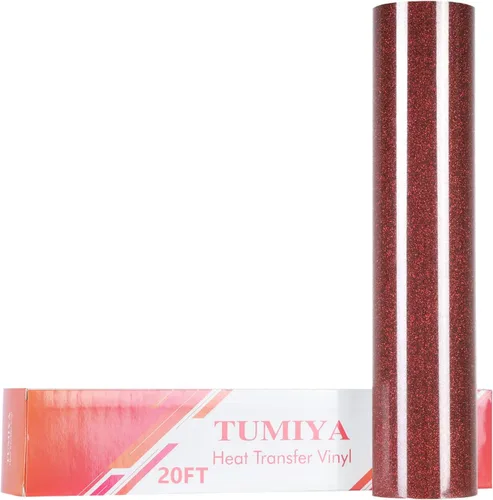 Miniatura 14 de TUMIYA Vinilo HTV - Vinilo de transferencia de calor de 12 pulgadas x 35 pies, vinilo dorado para planchar, rollo adhesivo brillante fácil de cortar
