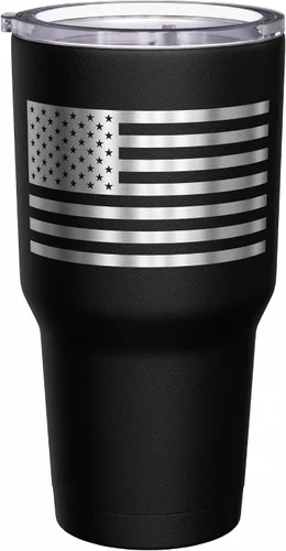 Miniatura 4 de We The People Holsters - Vaso térmico de 30 onzas, Gadsden - Bandera de Dont Tread On Me, Negro
