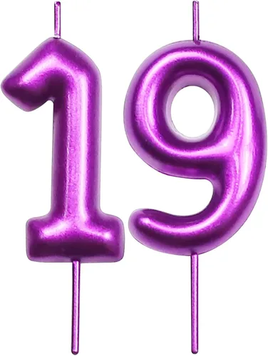 Miniatura 104 de DERVENTA Vela con números de 2.36 pulgadas, decoración perfecta para cumpleaños, brunch, postre, pastel, 1 pieza (número 0 rosa)
