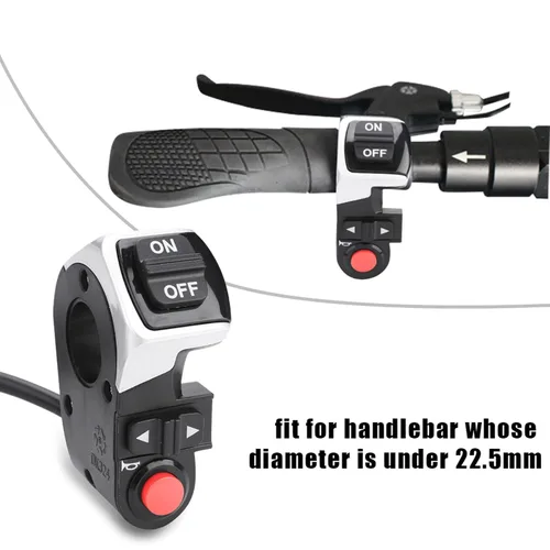 Miniatura 9 de Demeras 3 en 1 lámpara de bicicleta eléctrica cuerno Ebike lámpara interruptor bicicleta cuerno con lámpara frontal manillar para ciclismo