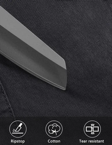 Miniatura 5 de CRYSULLY Pantalones cargo tácticos para hombre, pantalones de trabajo Ripstop con 9 bolsillos (sin cinturón)