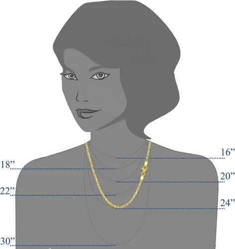 Miniatura 3 de Jewelry Affairs 14k Yellow Solid Gold Diamond Cut Rope Chain Necklace, 2.25mm